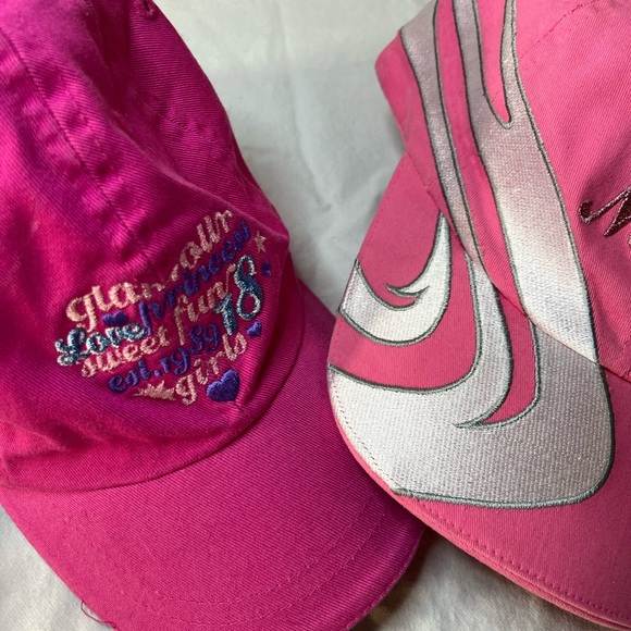 Two pink caps one NASCAR Chase for Women one glam Princess The Children’s Place - Picture 6 of 7
